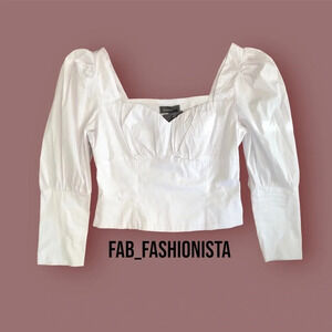 Sans Souci White Crop Top